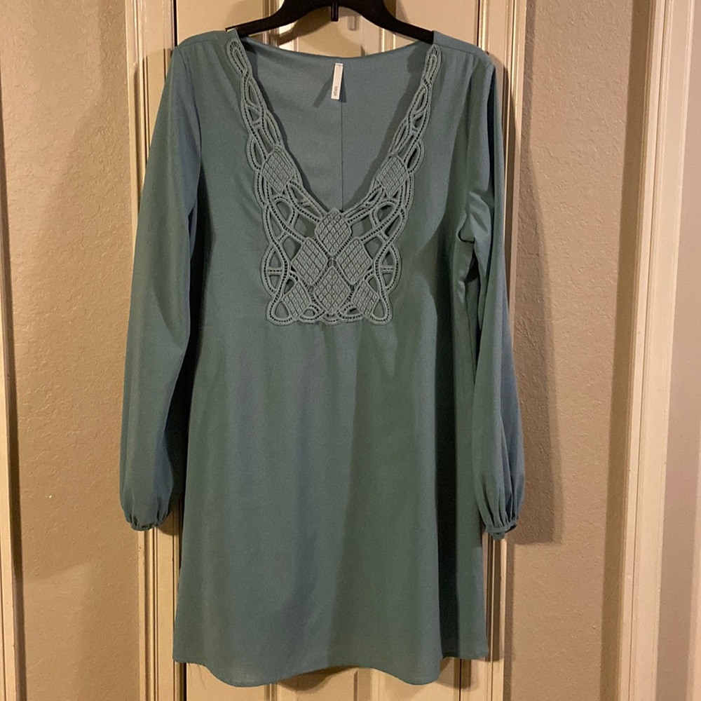 Green blouse